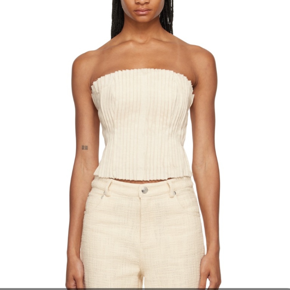 STAUD Parma Top in Natural